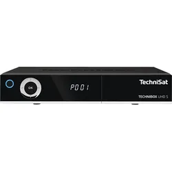 TECHNISAT TECHNIBOX UHD S Receiver (PVR-Funktion, Twin Tuner, DVB-S, DVB-S2, Schwarz)