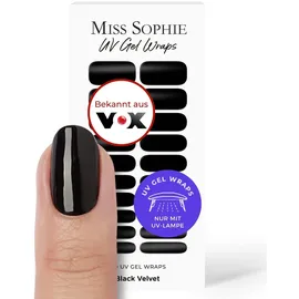 Miss Sophie UV Gel Wraps Black Velvet Nagelfolie 20 Stk Black Velvet