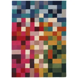 Multicolor Wollteppich `Derwent Molly` - Rutschfest & Stilvoll. 160x230 cm | Kadima Design