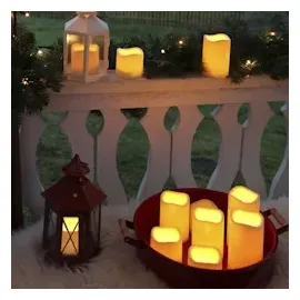 StarTrading LED flackernde Stumpenkerze Paul