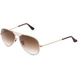 Ray Ban Aviator Gradient RB3025 001/51 58-14 polished gold/light brown