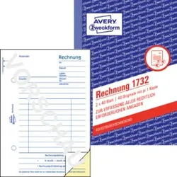 Rechnung A6/2x40BL SD ZWECKFORM 1732