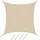 AMANKA UV Sonnensegel 3x3 m HDPE Quadrat Sonnenschutz Überdachung Garten Balkon Beige