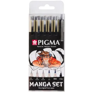 Sakura Manga-Set PIGMA, 6er Etui
