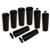Inovatec 8 x INOVATEC Anschlagstopper 60 mm braun -