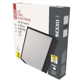 EMOS NEXXO 1-flg. quadratisch schwarz