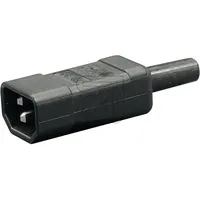 Martin Kaiser Kaiser 749/sw Kaltgeräte-Steckverbinder 749 Stecker, gerade Gesamtpolzahl: 2 + PE 10A Schwarz 1St.