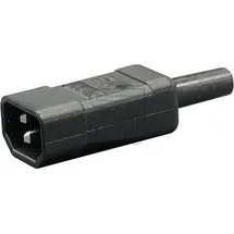Martin Kaiser Kaiser 749/sw Kaltgeräte-Steckverbinder 749 Stecker, gerade Gesamtpolzahl: 2 + PE 10A Schwarz 1St.
