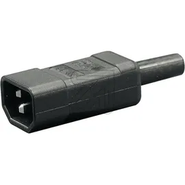 Martin Kaiser Kaiser 749/sw Kaltgeräte-Steckverbinder 749 Stecker, gerade Gesamtpolzahl: 2 + PE 10A Schwarz 1St.