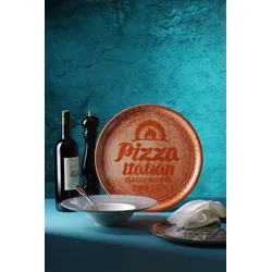 12 x Hendi Pizzateller Recipe Collection Rot, 330 mm