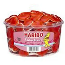 HARIBO Liebesherzen 150 Stück - Fruchtgummi Herzen Liebe Herz