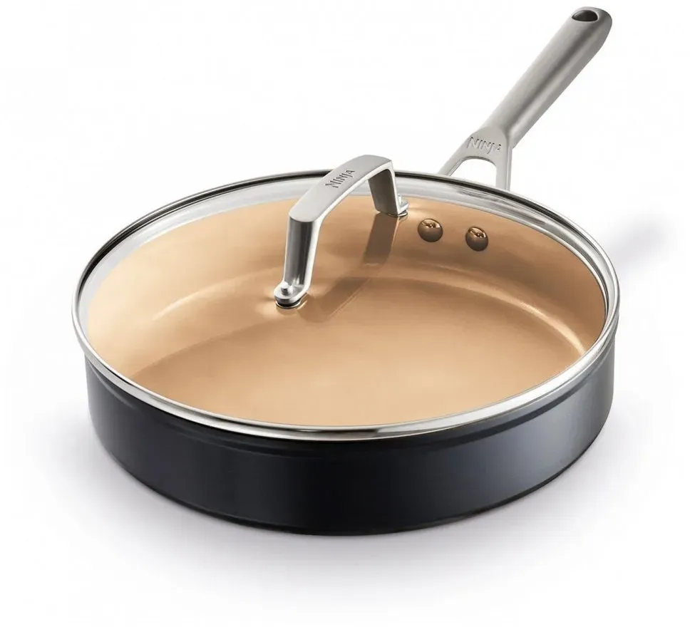 Preisvergleich Produktbild NINJA Bratpfanne Ninja CW90126DE Pfanne - Keramik-Sauteuse hochwertig, Keramik (Sauteuse), Hochwertige Keramik-Sauteuse blau