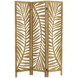 ML-Design Paravent 3-teilig Fukuoka Natur 170x121cm aus Paulownienholz