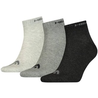 Head Quarter Socken im Pack - Kurzsocken, einfarbig Grau Mix 35-38