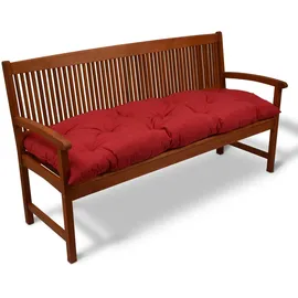 Beautissu Bankauflage 180 x 50 x 10 cm rot 1 St.