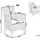 Beliani 4er-Set Sessel Italy