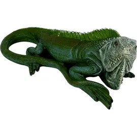 FD Dekofigur Leguan sitzend 21 x 9 cm grün