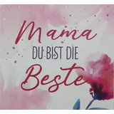 Cepewa - 91596 - Untersetzer, Mama Du bist die Beste, Kork, 9,5cm x 9,5cm