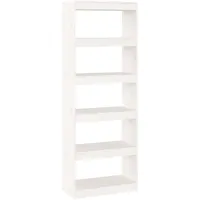 vidaXL Bücherregal 60 x 30 x 167,5 cm Weiß