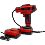 Elektrische Luftpumpe 12V 150 PSI Akku Kompressor Auto Fahrrad USB-C LED | Set