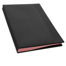 Läufer Unterschriftenmappe La Linea Leder schwarz