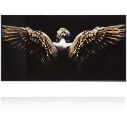 Coco Maison Angel Wings Bild 80x150cm - Schwarz/Anthrazit/Braun
