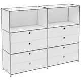 Viasit System4 Aktenschrank 152,9 x 40,4 x 118,2 cm weiß