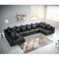 DeLife Couch Clovis XL Anthrazit Antik Optik Modulsofa