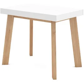 SKRAUT HOME Ausziehtisch 160 x 73 x 90 cm weiß
