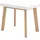 SKRAUT HOME Ausziehtisch 160 x 73 x 90 cm weiß