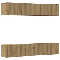 VidaXL TV-Wandschränke 4 Stk. Artisan-Eiche Holzwerkstoff