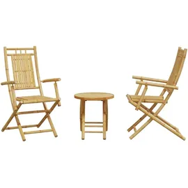 vidaXL 3-tlg. Bistro-Set Bambus