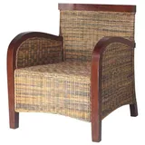 Maison Exclusive - Sessel Rattan Handgeflochten - Braun