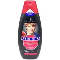 Schauma Shampoo KARBON KRAFT 400ml Koffein + Jojoba für kraftloses müdes Haar