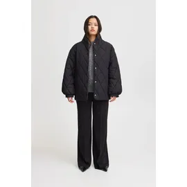 ICHI IHHANSA JA2", Damen, Steppjacke Übergangsjacke Jacke mit Stehkragen farblich passend gefüttert loose fit, hüftlang, Jacken