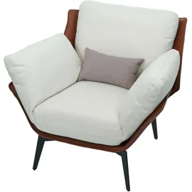 MCW Cocktailsessel MCW-L82 Kunstleder  ~ dunkelbraun  mit Kissen