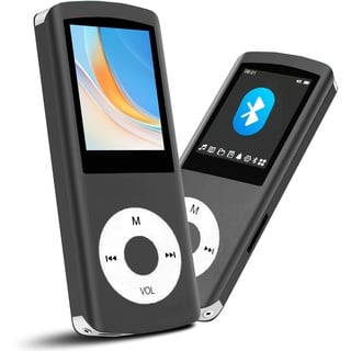 Hotechs MP3-Player/MP4-Player, MP3-Player mit 32 GB Speicherkarte, schlankes Design, digitales LCD-Display, 4,6 cm (1,8 Zoll) Display, FM-Radio