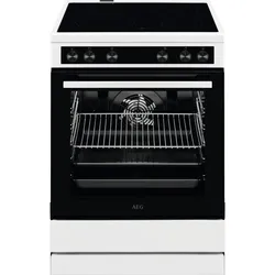 AEG Elektro-Standherd "CCB6206ABW", A (A+++-D), weiß, Herdsets, glatte Innenwände aus CLEAN-Emaille