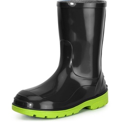 Ladeheid Kinder Gummistiefel Regenstiefel LA-939 Gummistiefel grün|schwarz 29