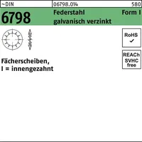 Industrial Quality Supplies DIN 6798 Fächerscheiben Federstahl I 4,3