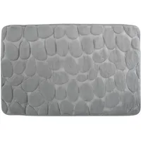 MSV Badteppich Badvorleger Duschvorleger Kieselstein Badematte waschbar, schnelltrocknend, rutschfest