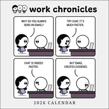 Flame Tree Work Chronicles 2026 Wall Calendar