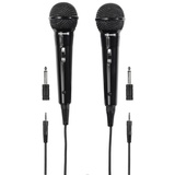 Thomson M135D Dynamisches Mikrofon, Karaoke, 2er-Pack