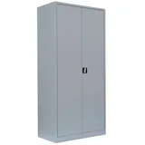 Lüllmann Stahlschrank 530340 lichtgrau 92,5 x 42,2 x 195,0 cm, aufgebaut