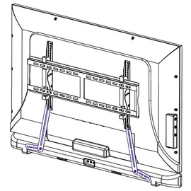 SpeaKa Professional Easy Soundbar-Halterung Schwenkbar Schwarz 1 Paar