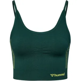 hummel Top Seamless Sport-bh Deep Teal / Sulphur Spring XS