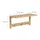 Relaxdays Wandgarderobe Bambus 38 x 16 cm Braun