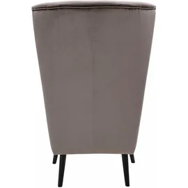 Home Affaire Sessel HOME AFFAIRE "Salla auch in Fellimitat und Feincord, viele Bezugsarten, Ohrensessel", grau (taupe), B:78cm H:118cm T:94cm, Samtoptik (100% Polyester), Sessel, Sessel, wahlweise mit oder ohne Hocker; großer Sessel: Maße B/T/H: 78/94/118cm