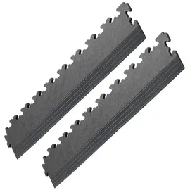 Ecotile Rand-/Eckstück für Sportboden ""X500"", Randstück, 7 mm, Dunkelgrau