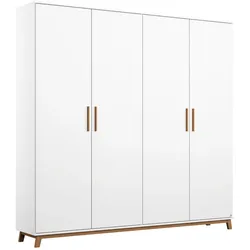 rauch Kleiderschrank »Carlsson« mit Drehtüren - 181x53x203cm - braun - Holz / Holz / Eichenholz
